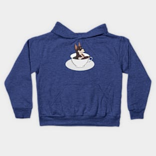 Funny Chihuahua Puppy A Cup of Chi Kids Hoodie